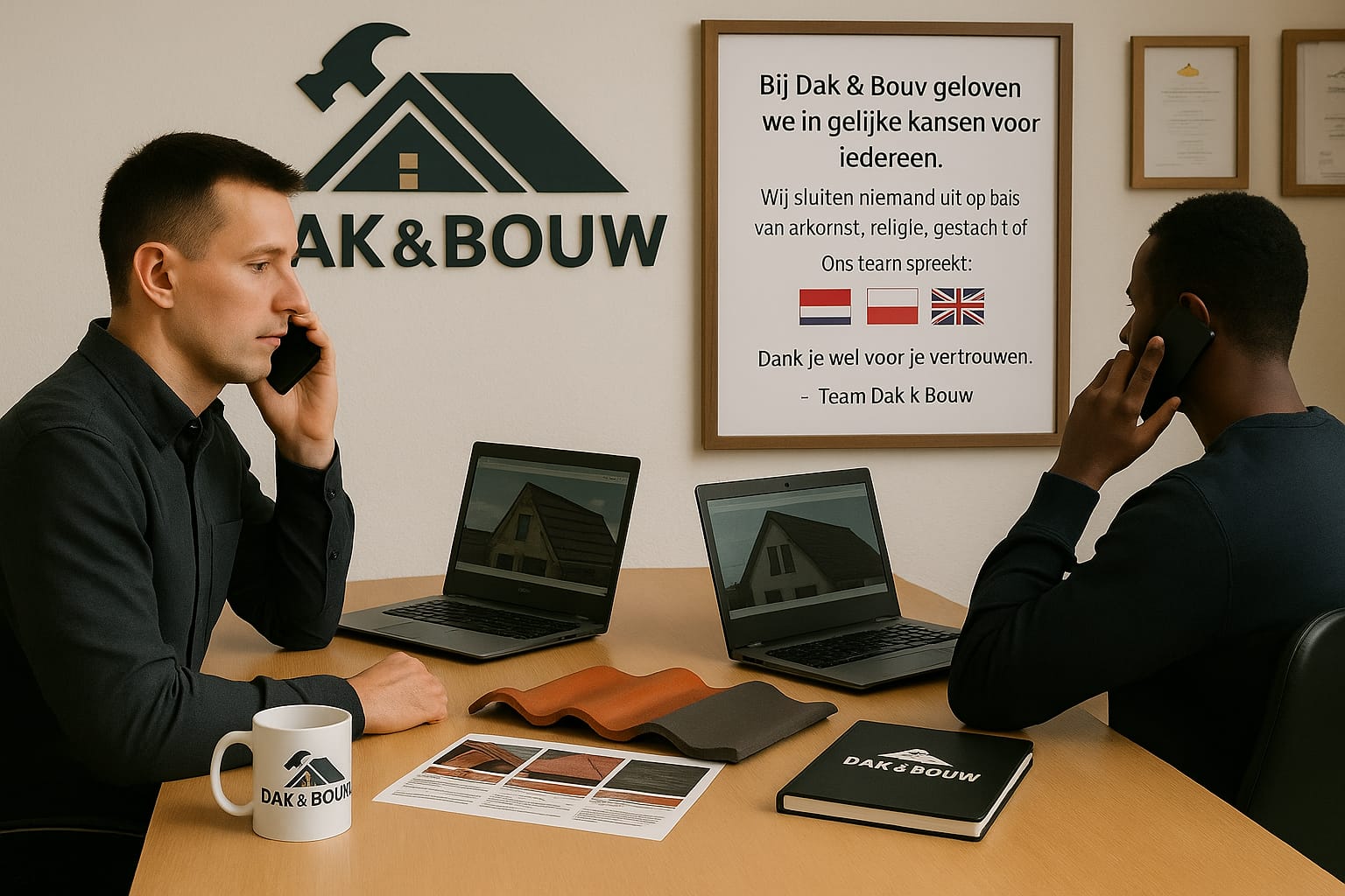 Dakbouw kantoor overzicht
